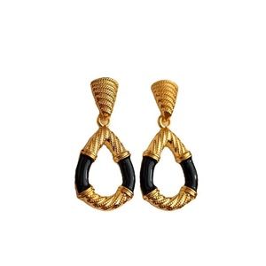 French Retro Palace Egypt Earrings Pendant Irregular Lux Fine Jewelry